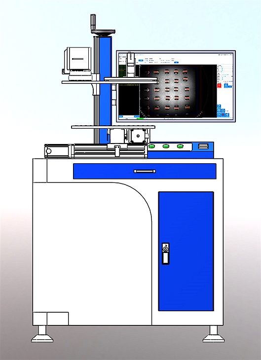XY雙軸（單）平臺旁軸視覺(jué)激光打標