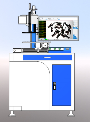 XY雙軸（單）平臺側裝偽同軸視覺(jué)激光打標